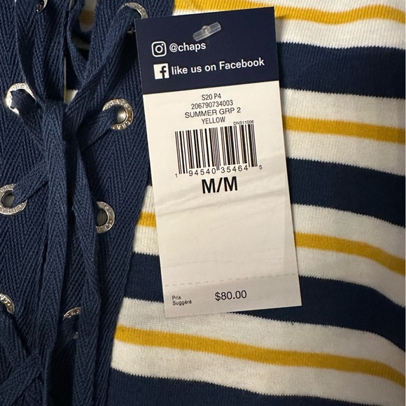 Chaps long stripe dress - Picture 2 of 2